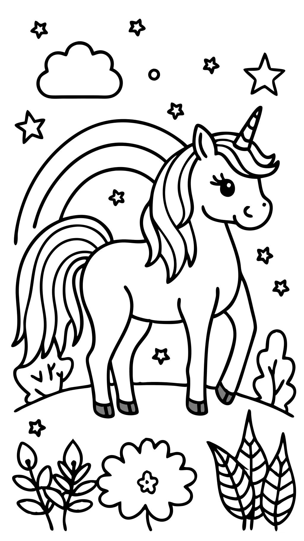 unicorn coloring pages